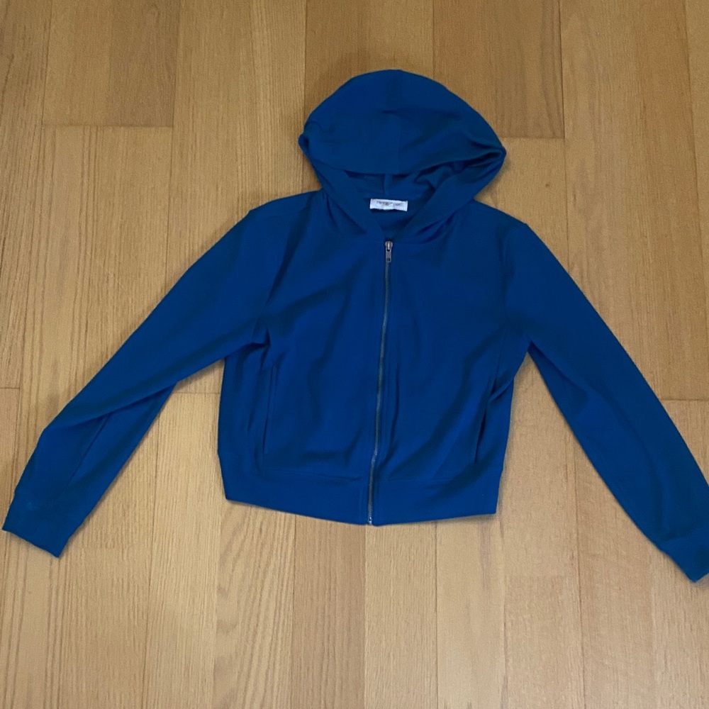 Hippie Rose Blue Hoodie